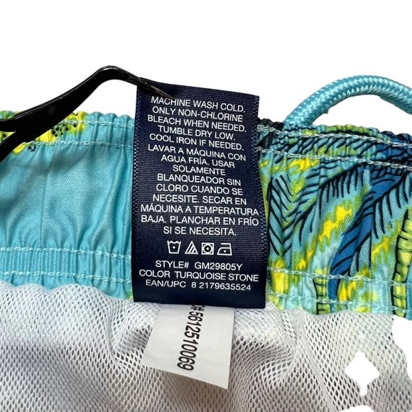 George Swimwear Mens Medium 32-34 Flamingo Mesh Lined Pineapple Trunks Shorts - Picture 10 of 11
